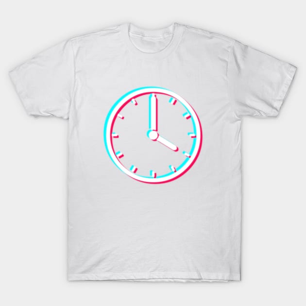 Vaporwave Clock T-Shirt by christopper